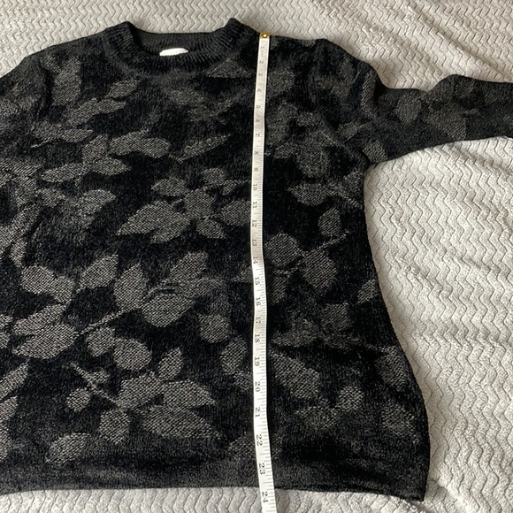 EUC J.Jill jacquard leaf pattern sweater - Picture 9 of 10